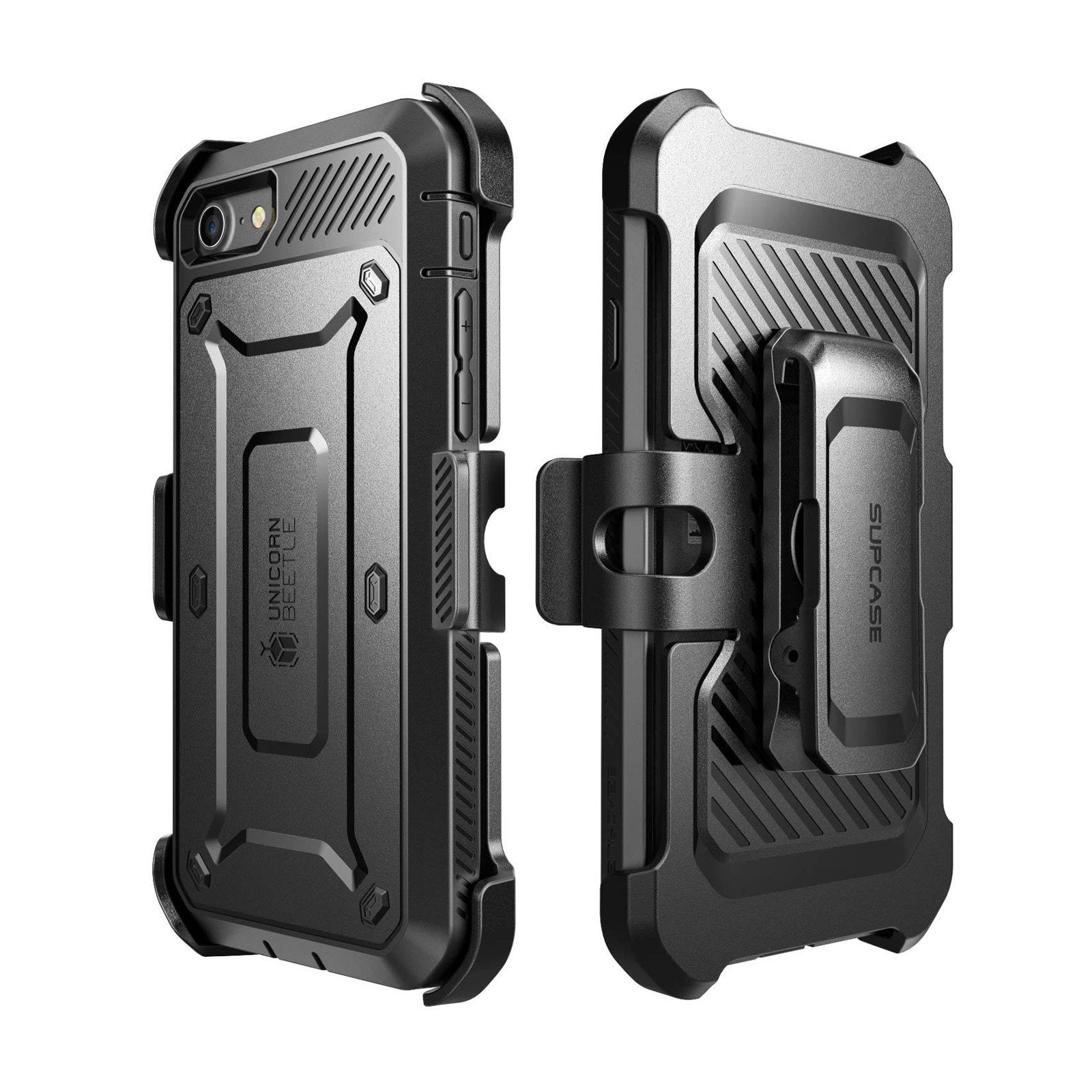 iPhone SE Unicorn Beetle Pro Full Body Protective Case - Shockproof & Drop Proof Cover for iPhone SE (2020/2nd Gen) - Perfect for Outdoor Activities, Sports & Daily Use - Black