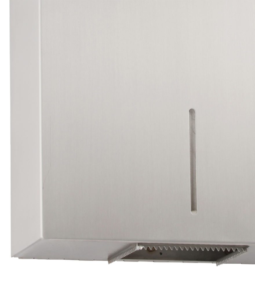 Bobrick B 9890 Fino Collection Surface Mounted Single Jumbo Toilet Roll Holder - Durable Stainless Steel Bathroom Tissue Dispenser for Commercial & Residential Use - Perfect for Restrooms, Hotels, and Office Bathrooms