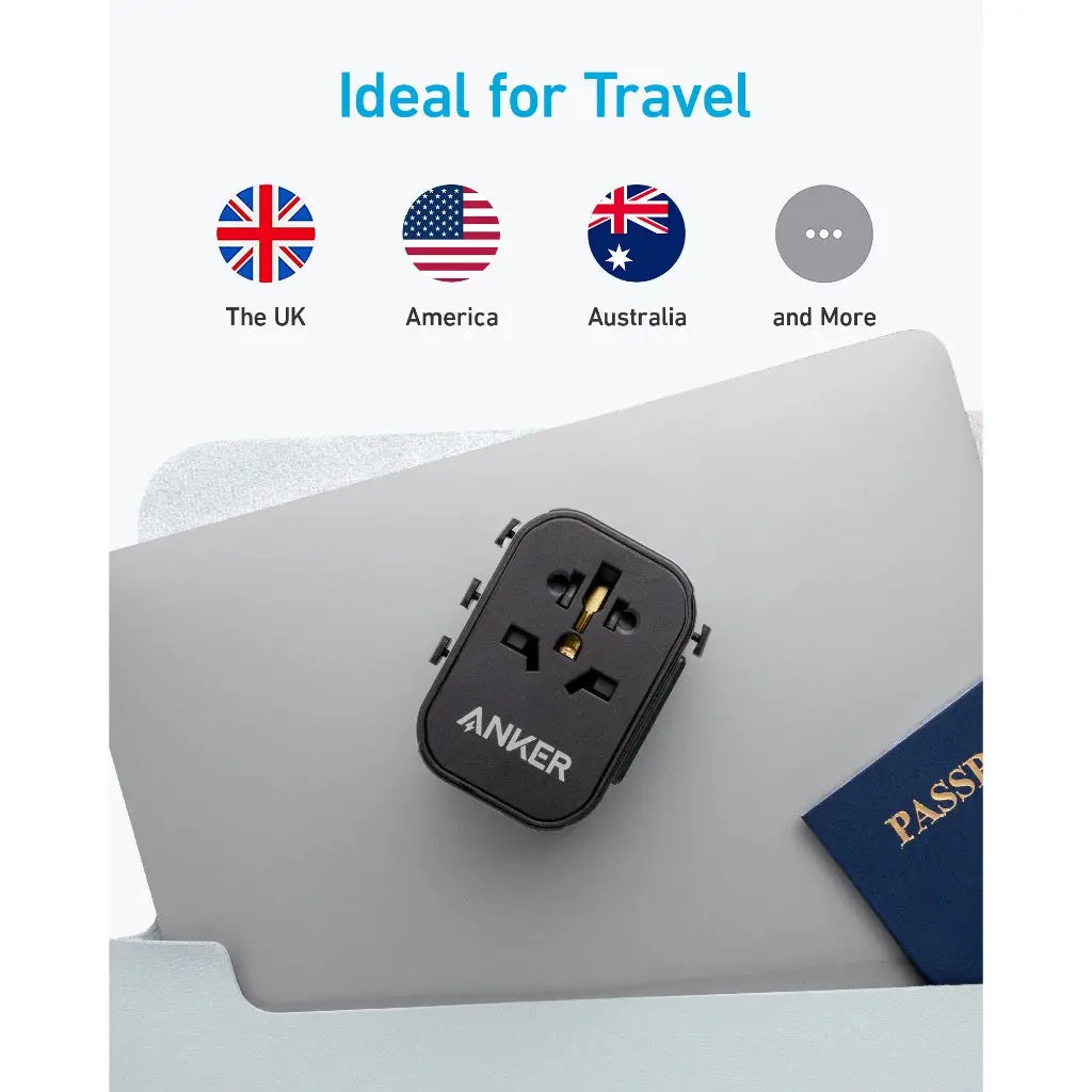 Anker PowerExtend 30W USB C Travel Adapter with Fast Charging - Compact International Wall Charger for iPhone, Samsung, Laptop - Perfect for Business Trips & Vacation Travel Accessories