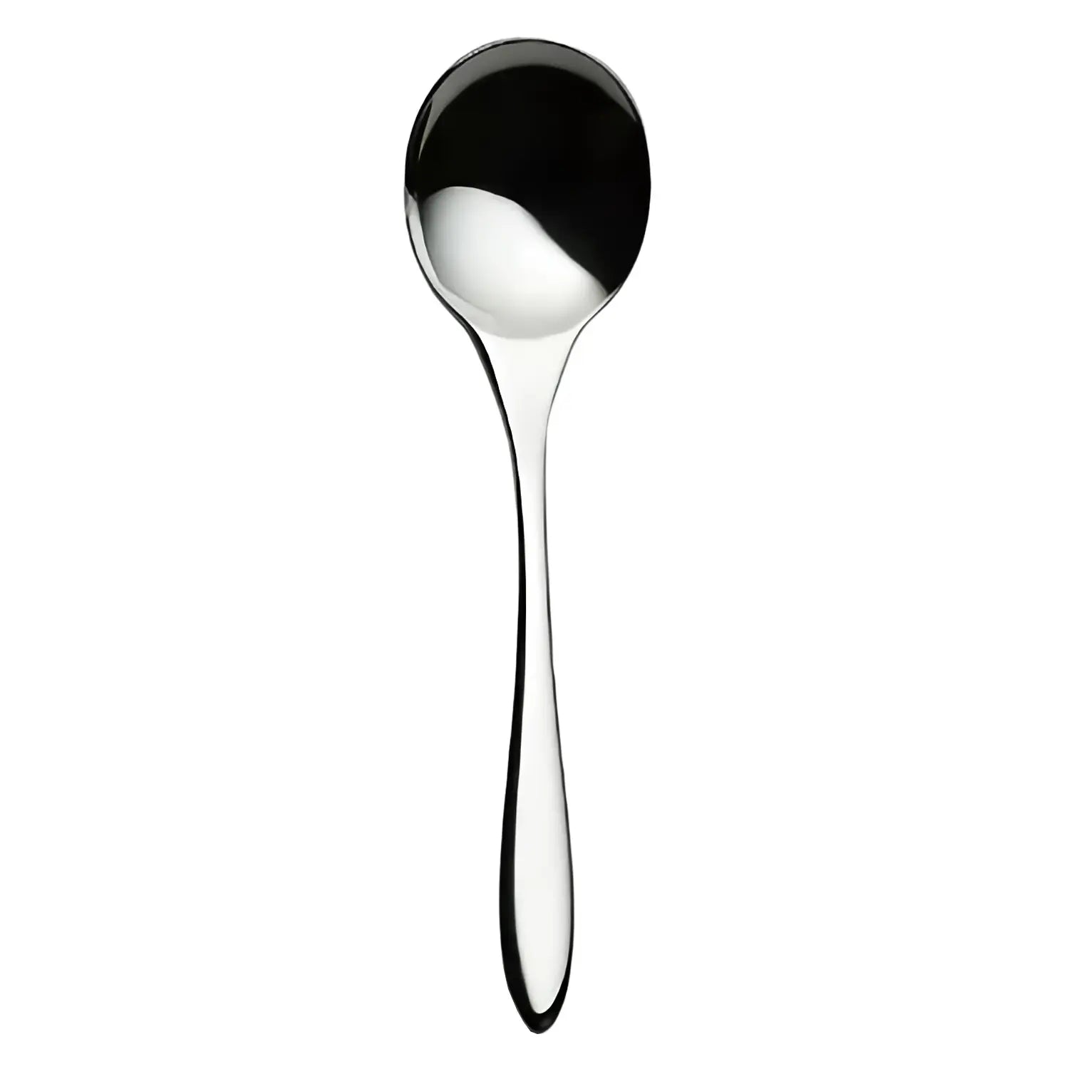 Premium Luckywood Marille Stainless Steel Soup Spoon - 18/10 Food Grade, Elegant Dining & Kitchen Essential for Soup, Dessert, Cereal & Everyday Meals
