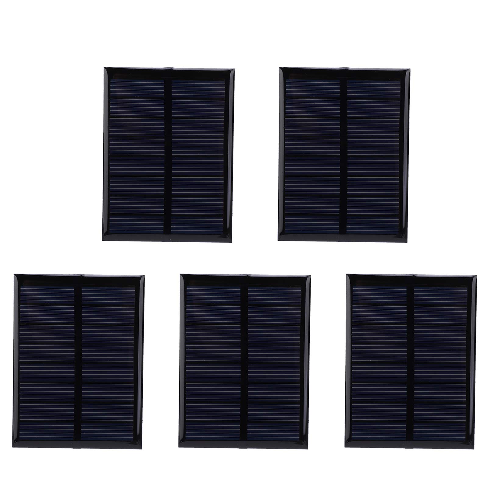 5Pcs Mini Solar Panels 4V 150mA - Epoxy Polycrystalline Silicon Solar Cells for Battery Toys Charger, Landscape Lights, DIY Projects - Perfect for Outdoor Garden, Camping & Home Decor