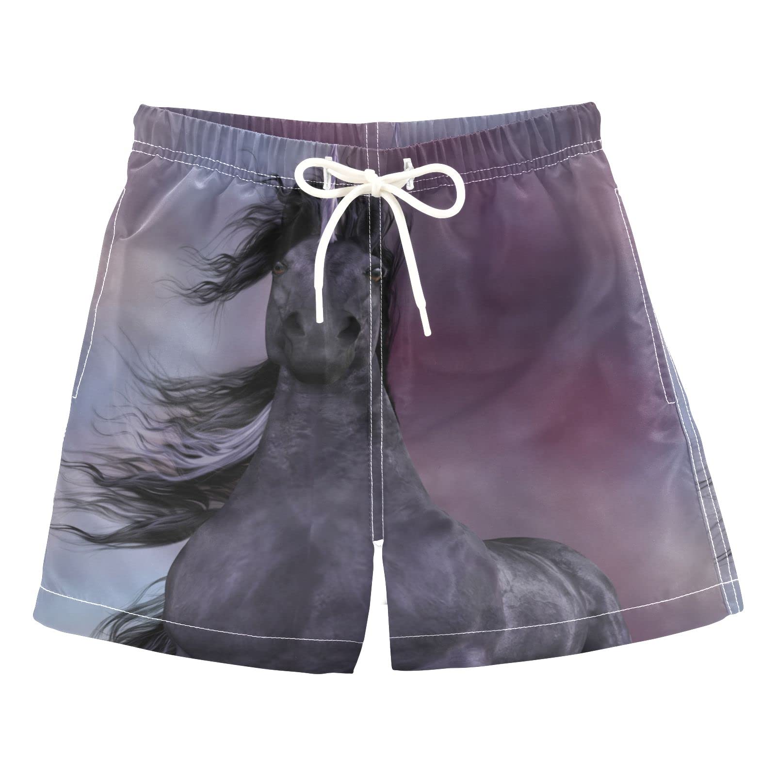 Boys Unicorn Swim Trunks - Quick Dry Toddler Bathing Suits for Kids 2-8 Years | Fun Pool, Beach & Summer Water Play Outfit