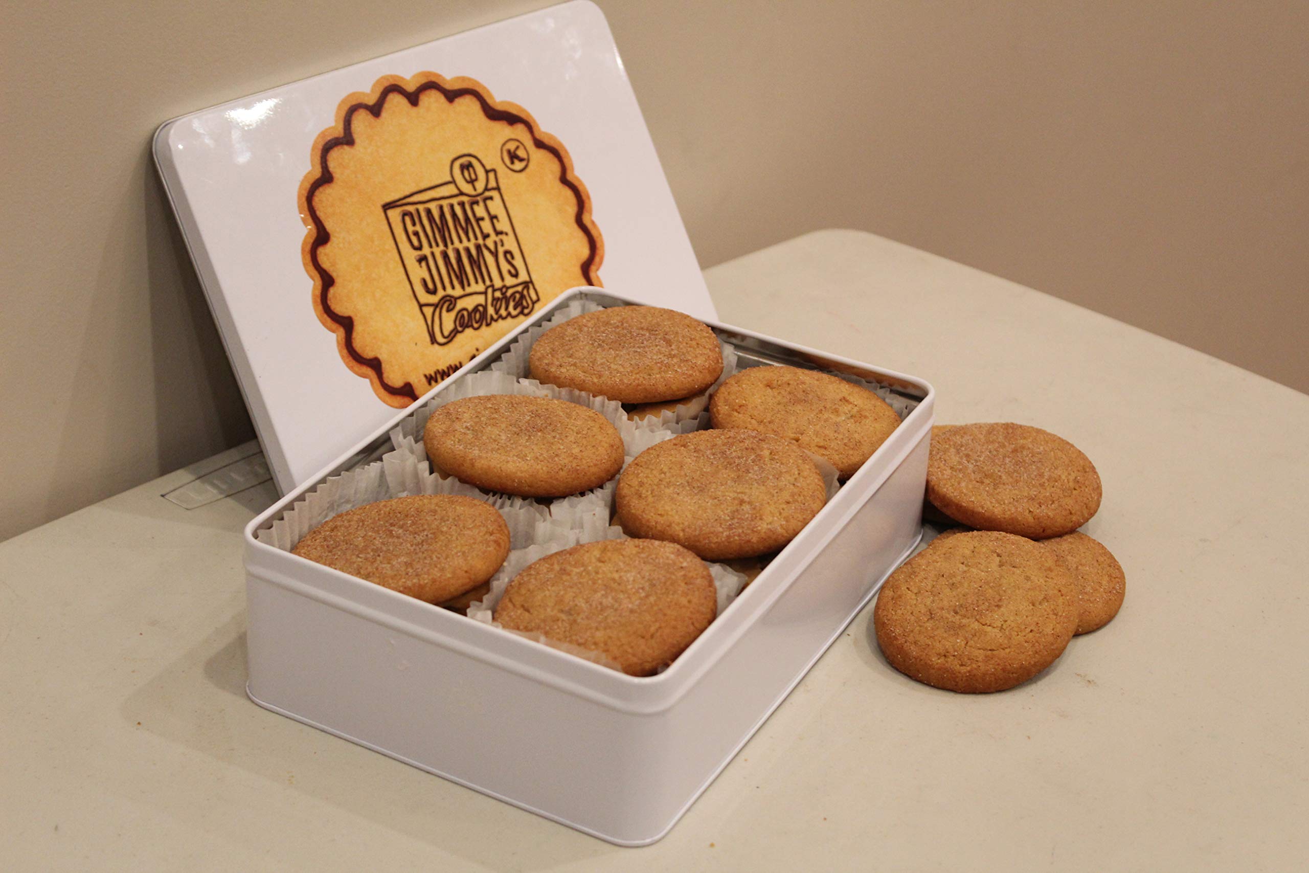 Gimmee Jimmy's Fresh Baked Sugar Cookies - 6 Lbs Premium Homemade Cookies in Decorative Tin | Perfect for Gifts, Parties & Holiday Treats