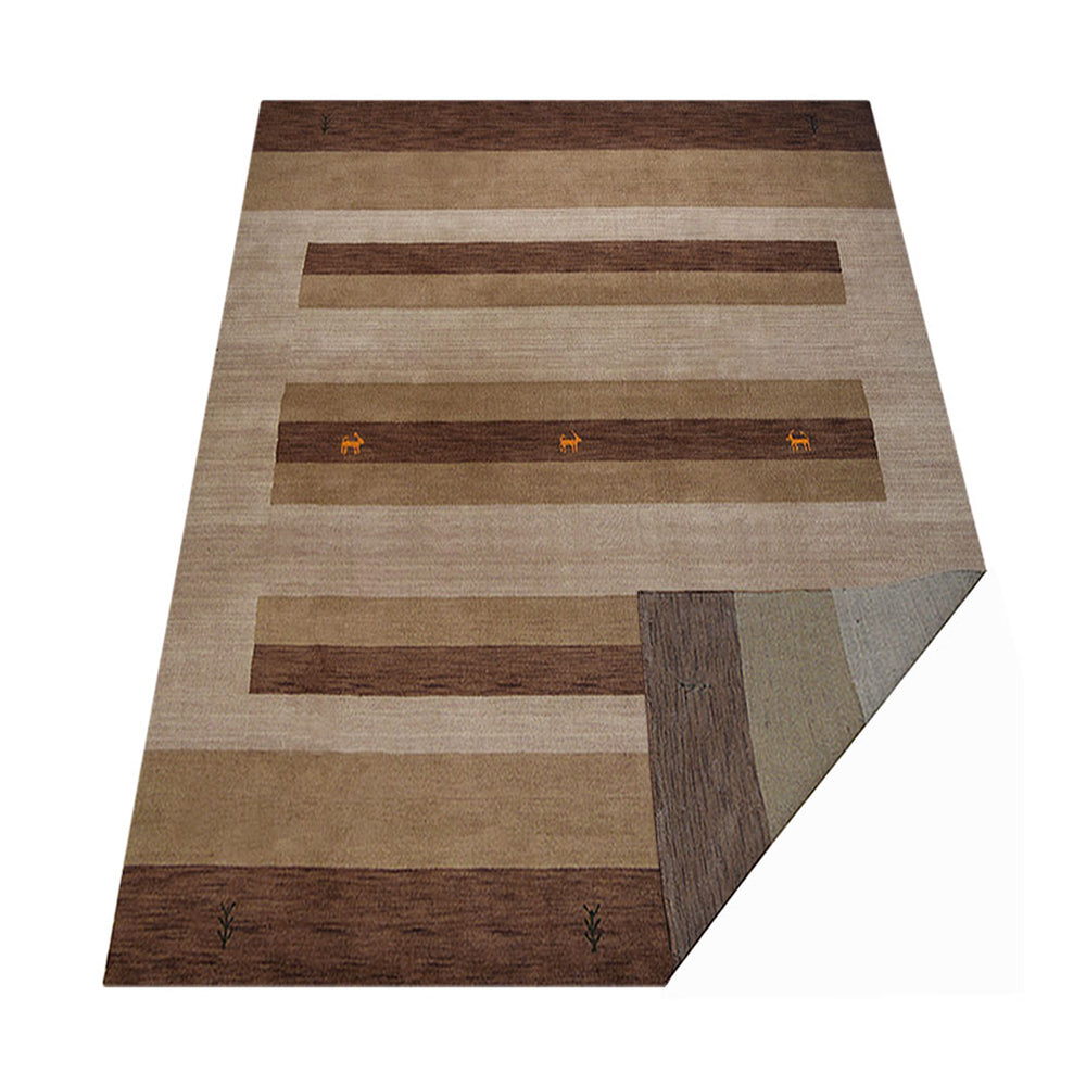 Premium Hand-Knotted Wool Rug - Fresno Collection | Soft & Durable for Living Room, Bedroom & Office Decor | Eco-Friendly & Hypoallergenic