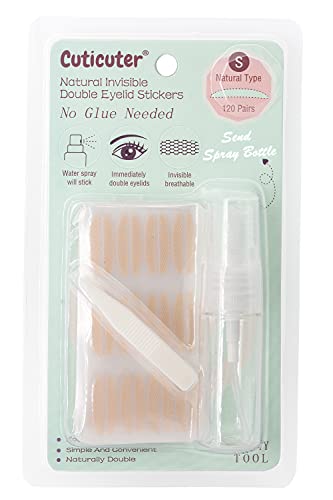 Natural Fiber Eyelid Lift Tape - 120pcs Waterproof Invisible Strips for Hooded & Droopy Eyes - Perfect for Makeup & Daily Use