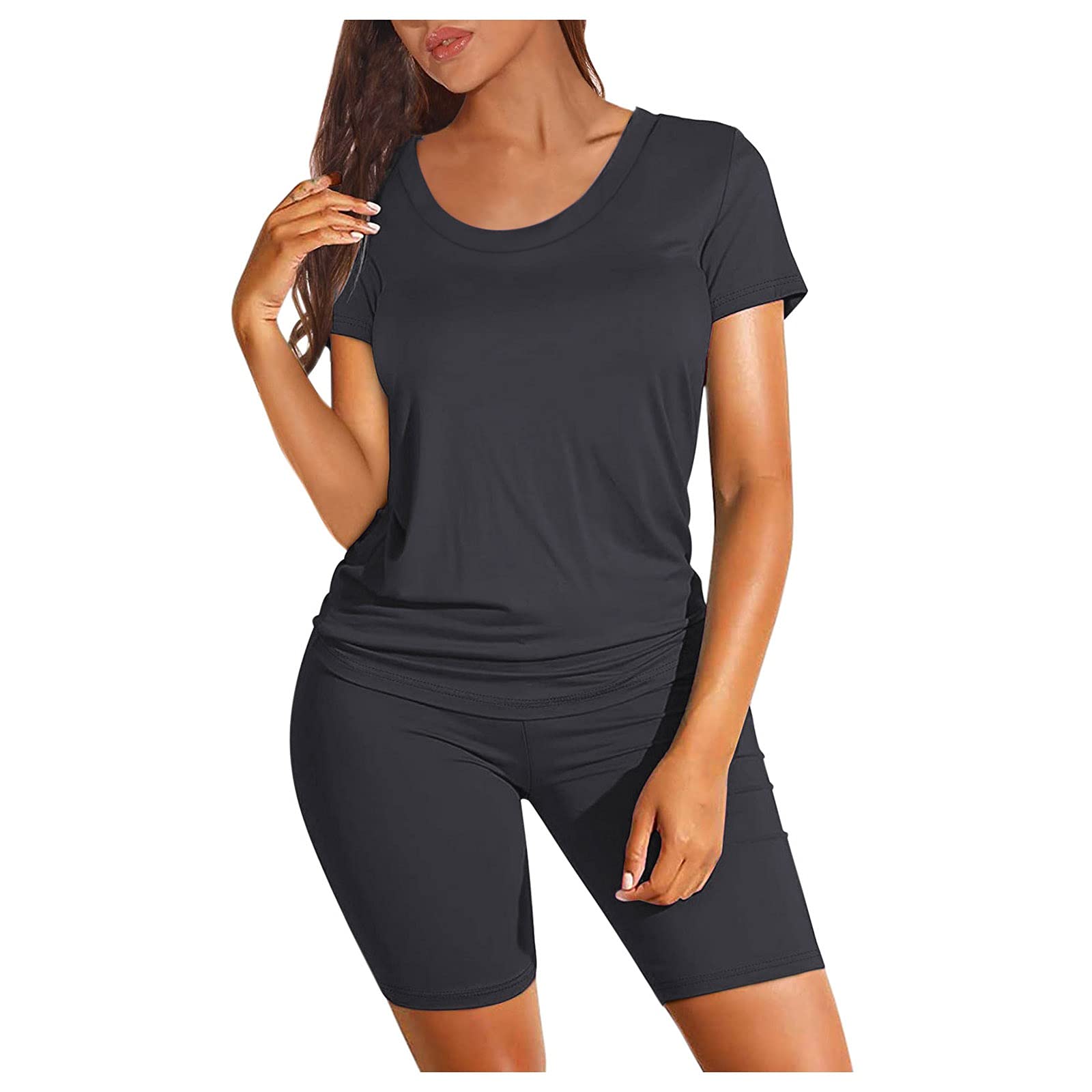 Women's Tummy Control Workout Bodysuit & Leggings Set - Cute Green Fitness Outfit for Yoga, Gym & Running | Arola High-Waisted Jumpsuit & Workout Top | Prime Big Deal Days