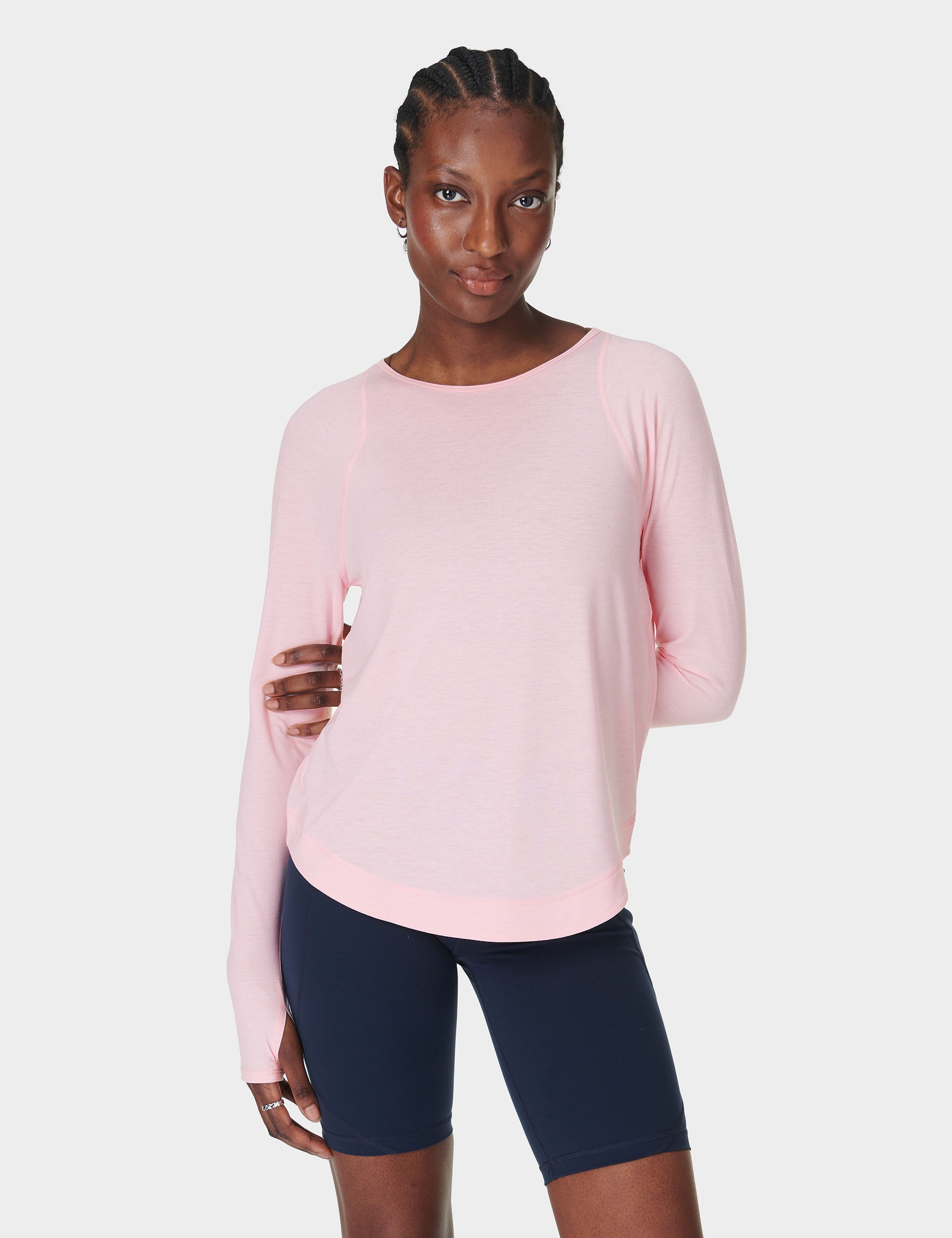 Breathe Easy Running Long Sleeve Top for Women - Moisture Wicking Athletic Shirt in Nerine Pink | Perfect for Jogging, Gym Workouts & Outdoor Activities