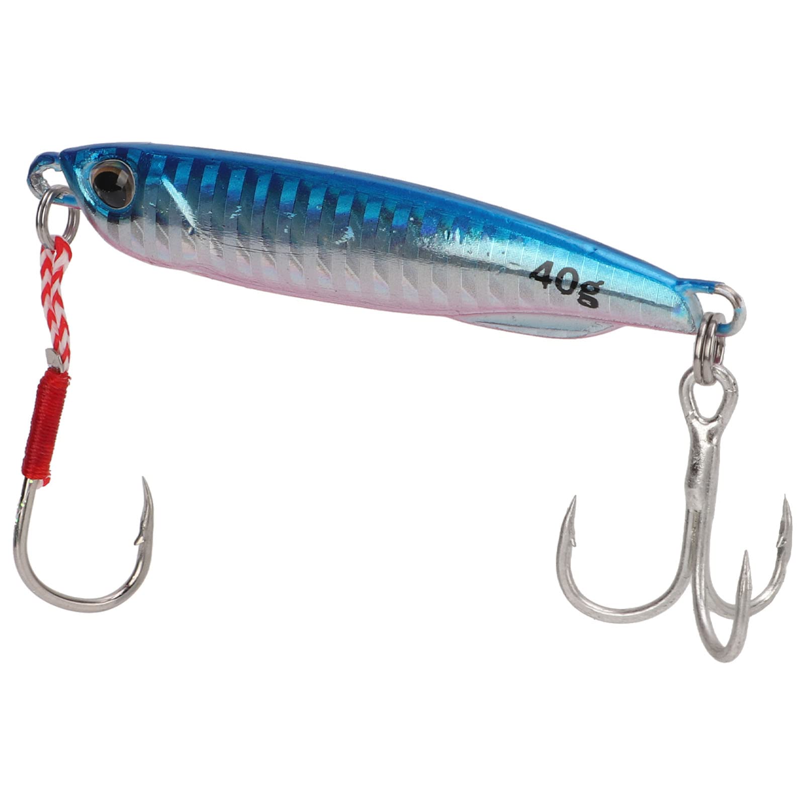DOINGKING 40g Rust-Proof Metal Fishing Lures - Reusable Saltwater & Freshwater Bait for Bass, Trout, and Walleye - Ideal for Beginners, Kayak Fishing, and Shore Casting