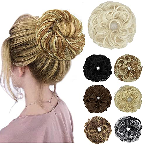 Messy Bun Hair Piece for Women - Thick Updo Scrunchies & Extensions for Ponytail Styling