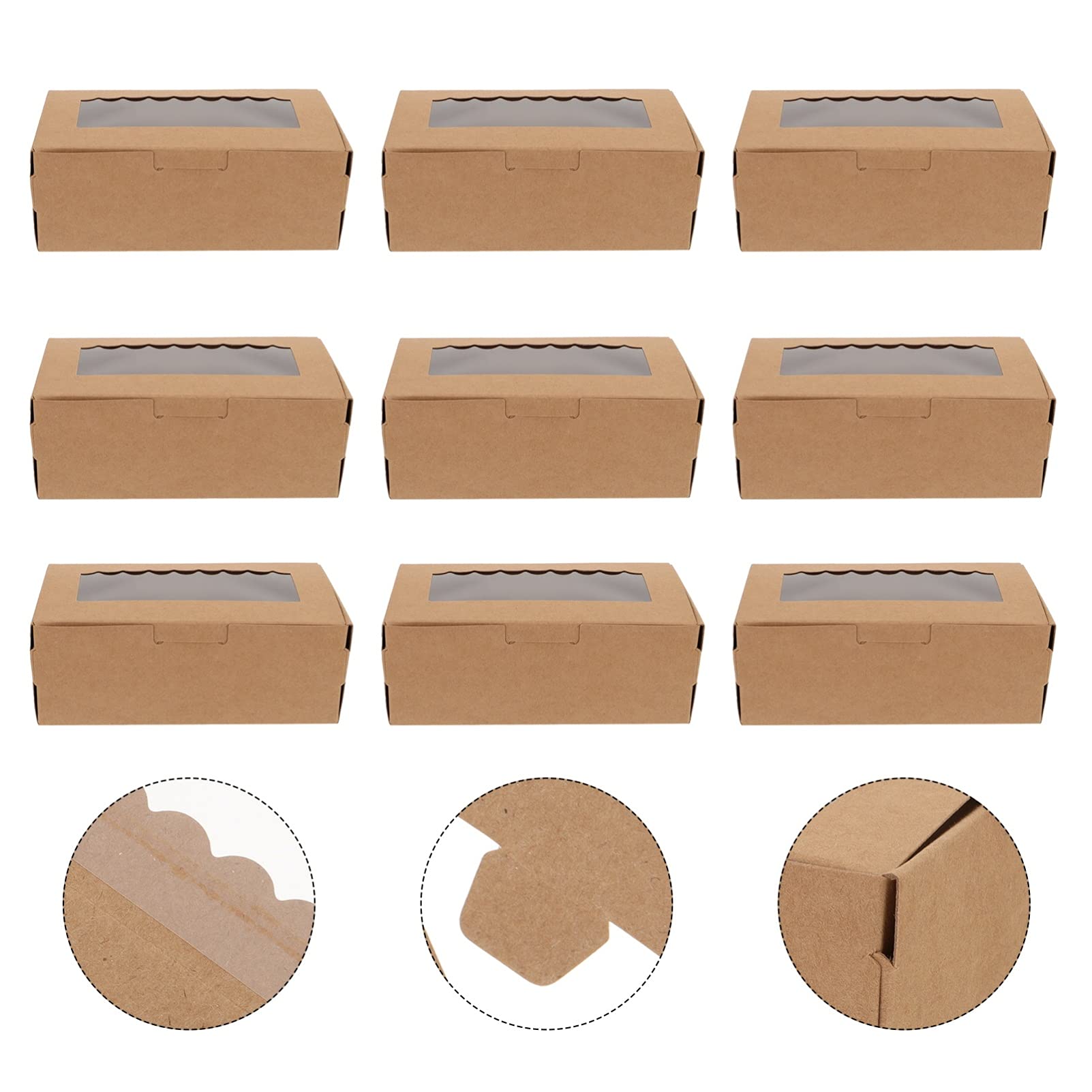 12Pcs Kraft Paper Egg Tart Tray Set - Eco-Friendly Dessert Cake Container for Cupcakes, Pastries & Sandwiches | Perfect for Baking, Parties, Weddings & Catering Events