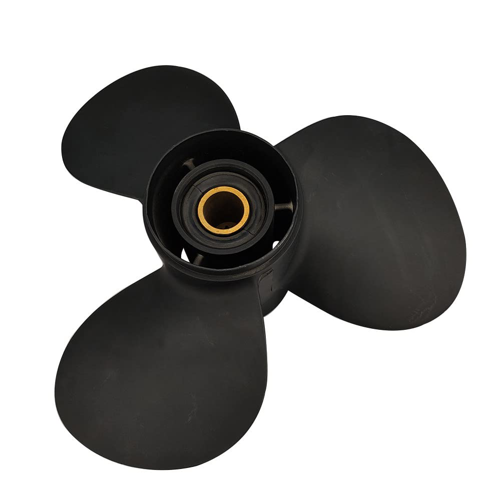 Premium CAPTAIN Aluminum Outboard Propeller - Compatible with Evinrude & Johnson 90-140HP Engines (15 Tooth Spline RH) - High Performance Boat Prop for 4-Stroke 90HP, 115HP, 140HP Motors - Perfect for Fishing, Watersports & Recreational Boating