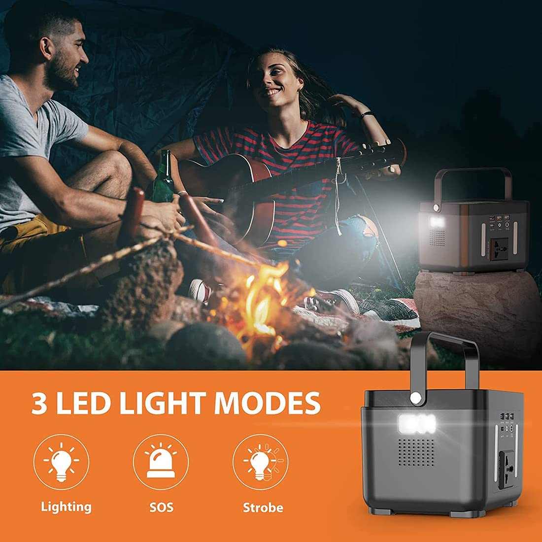 DBPOWER PW0001 178Wh/250W Portable Power Station with AC Outlet - Backup Battery for Camping, Emergencies & Outdoor Adventures