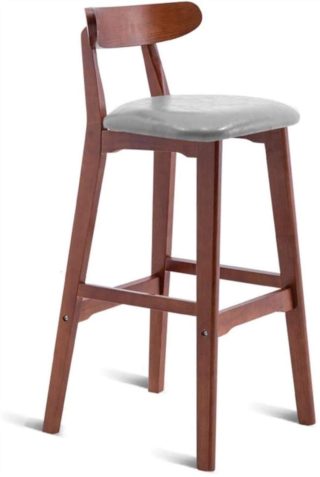 Modern Upholstered Wooden Barstools with Diamond Stitch - 72cm Pub Height for Kitchen & Bar Counter