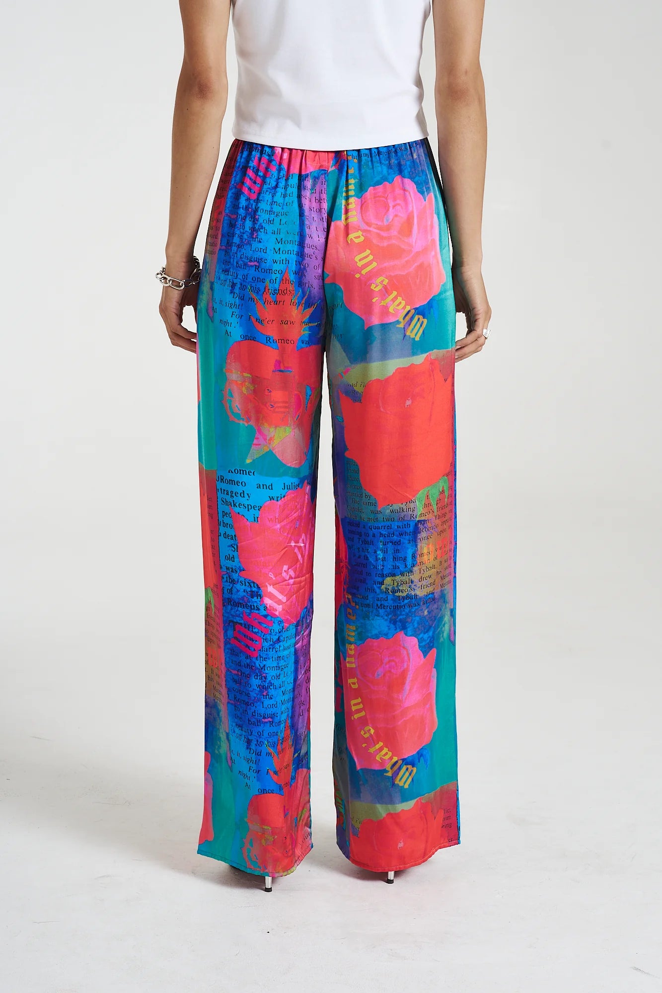 ELASTIC WAIST PANTS by O, ROMEO - Comfortable Stretch Pants for Women - Perfect for Work, Travel & Lounge Wear