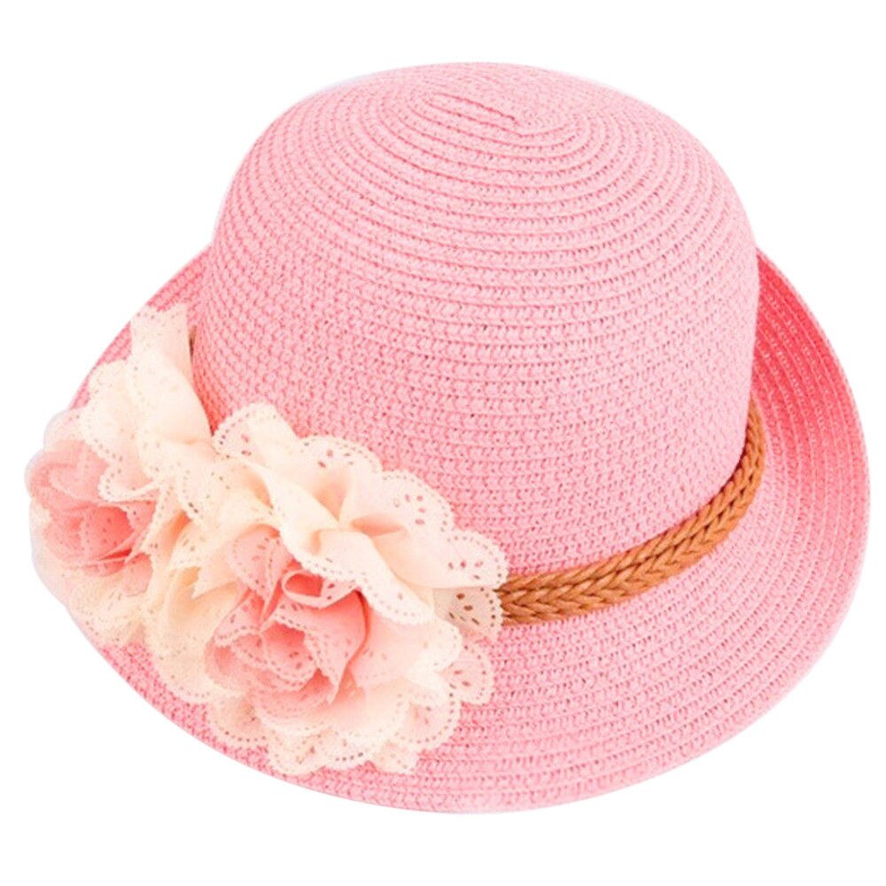 Stylish Floral Straw Hat for Women - Summer Beach Sun Hat with Wide Brim - Perfect for Vacation, Gardening, and Outdoor Activities