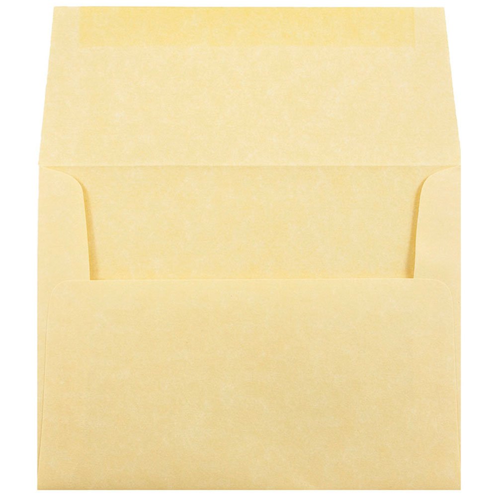 JAM PAPER A2 Parchment Invitation Envelopes 250pk - Antique Gold Recycled for Wedding & Events