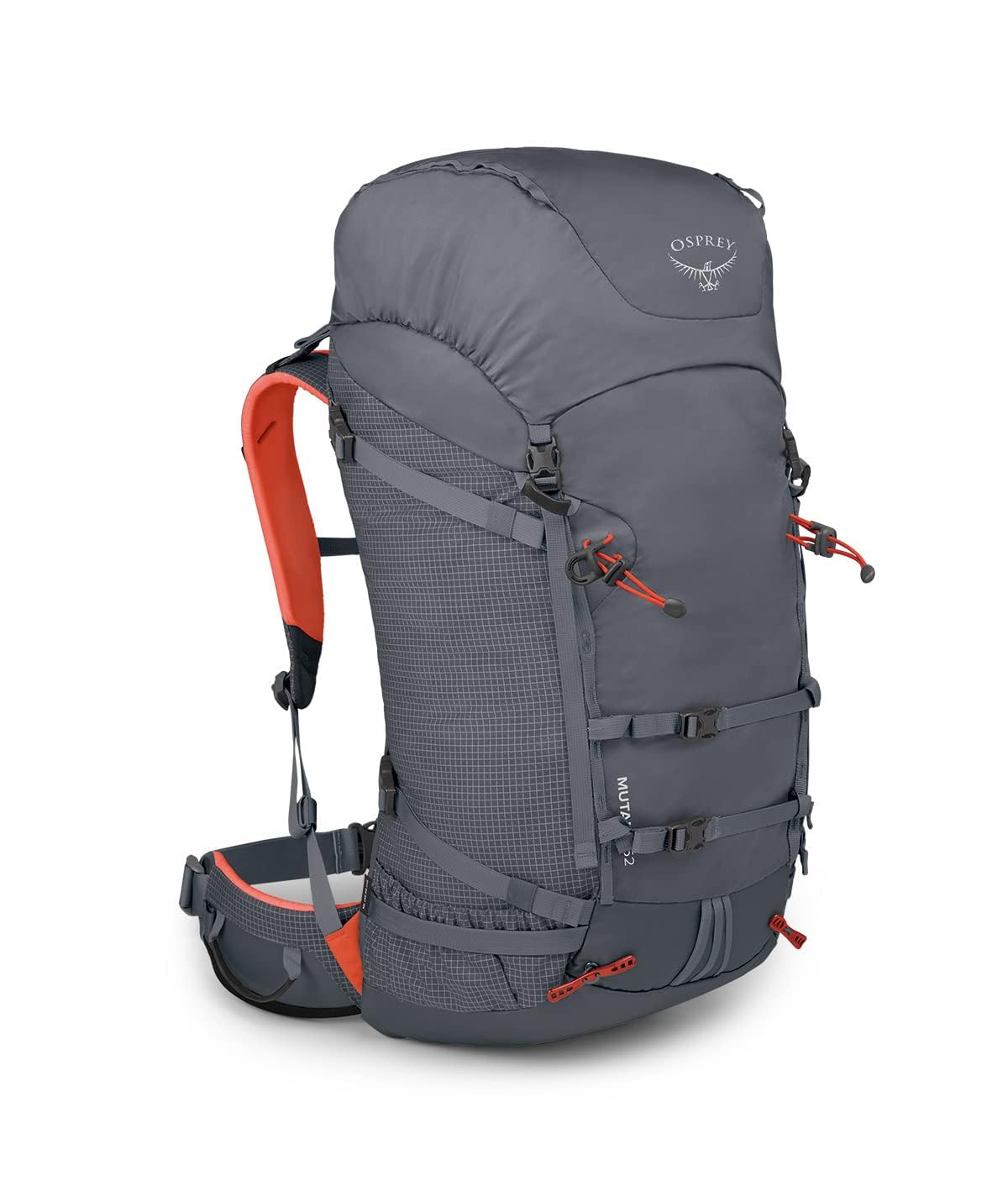 Osprey Mutant 52L Unisex Climbing Backpack - Lightweight Mountaineering Pack for Hiking & Outdoor Adventures - Tungsten Grey (S/M) - Perfect for Rock Climbing, Trekking & Camping Trips