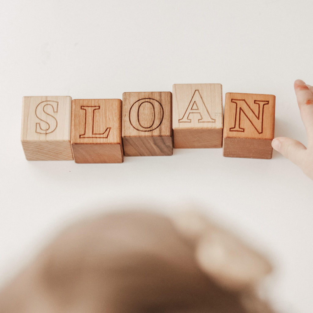 Personalized Wooden Name Blocks for Kids - Custom Nursery Decor, Baby Shower Gift & Room Decoration - Perfect for Birthdays, Christenings & Playroom Decor