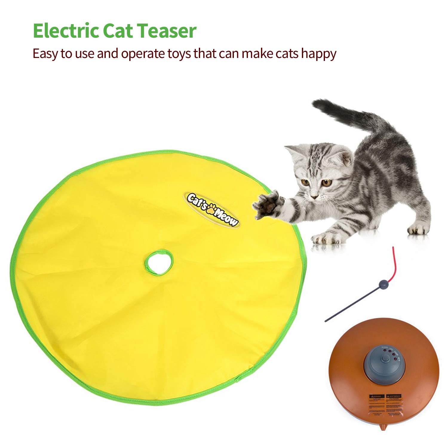 Interactive Electric Cat Toy with Moving Mouse - 4 Speed Modes for Playful Cats | Automatic Undercover Mouse Toy for Indoor Hunting & Exercise | Perfect for Kittens & Adult Cats Playtime