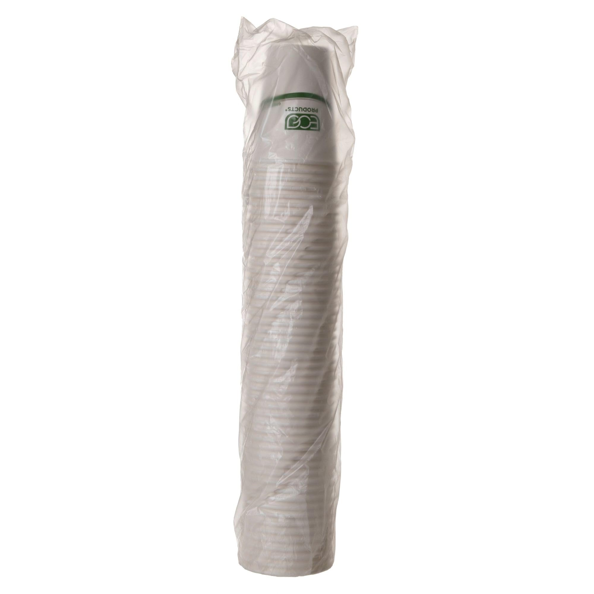 ECO-Friendly Compostable 16oz Coffee Cups - 1000 Count Case, White Single Wall Hot Paper Cups with Plant-Based PLA Lining | Biodegradable & Sustainable Disposable Cups for Coffee Shops, Offices, and Events