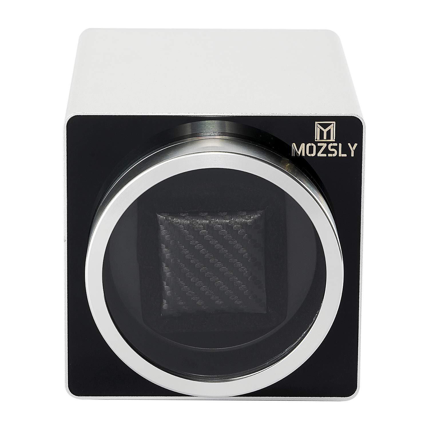 MOZSLY Single Watch Winder for Automatic Watches - 12 Rotation Modes, Ultra Quiet Motor, Premium Metal Case - Perfect for Watch Collectors & Luxury Timepiece Storage at Home/Office