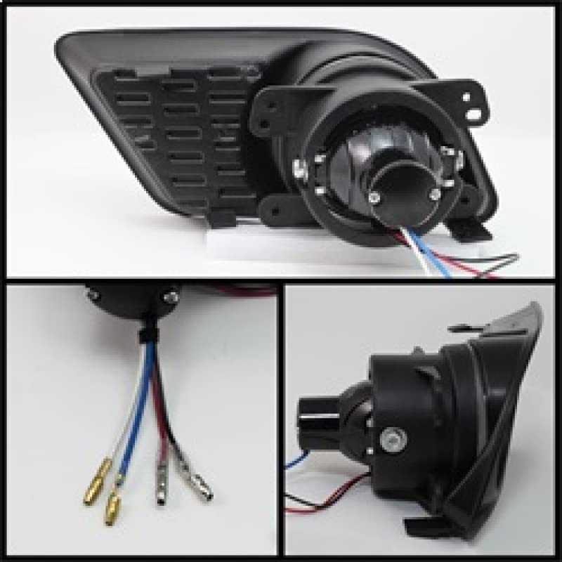 Spyder Auto 5073273 Projector Halo Style Fog Lights - Black/Clear - High Performance LED Fog Lights for Trucks, SUVs & Cars - Enhance Night Driving Safety & Style