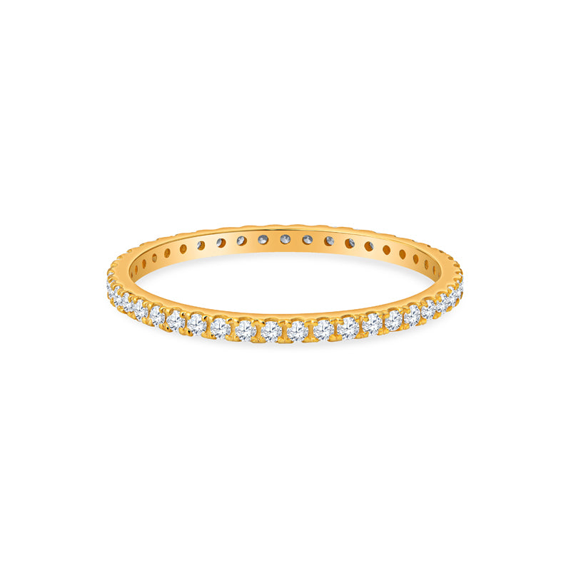 14K Gold Diamond Eternity Ring for Women - Sydney Collection | Elegant Stackable Wedding Band, Anniversary Gift for Her, Perfect for Bridal Jewelry and Special Occasions