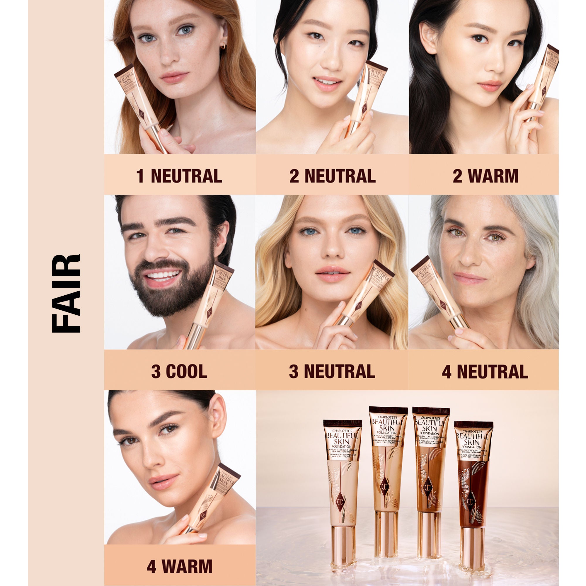 Charlotte's Beautiful Skin Foundation - Flawless Full Coverage Liquid Makeup for All Skin Types | Perfect for Daily Wear, Special Occasions & Photography