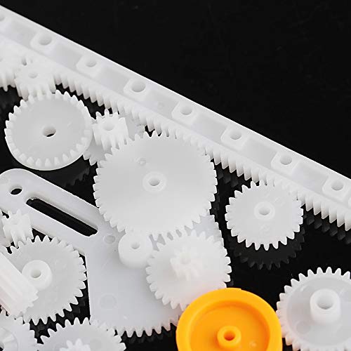 85 Types Plastic Gear Rack & Pulley Set - Single/Double Teeth Worm Gear Kit for DIY Projects, Robotics, and Mechanical Engineering Applications