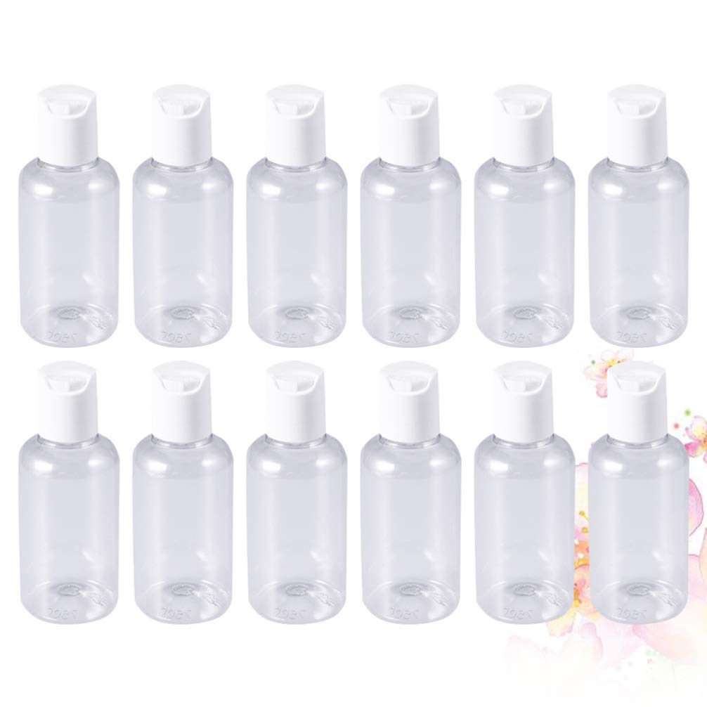 15PCS Clear Travel Bottles Set - Refillable Leak-Proof Cosmetic Containers for Shampoo, Lotion & Toiletries | Perfect for Air Travel, Gym & Vacation