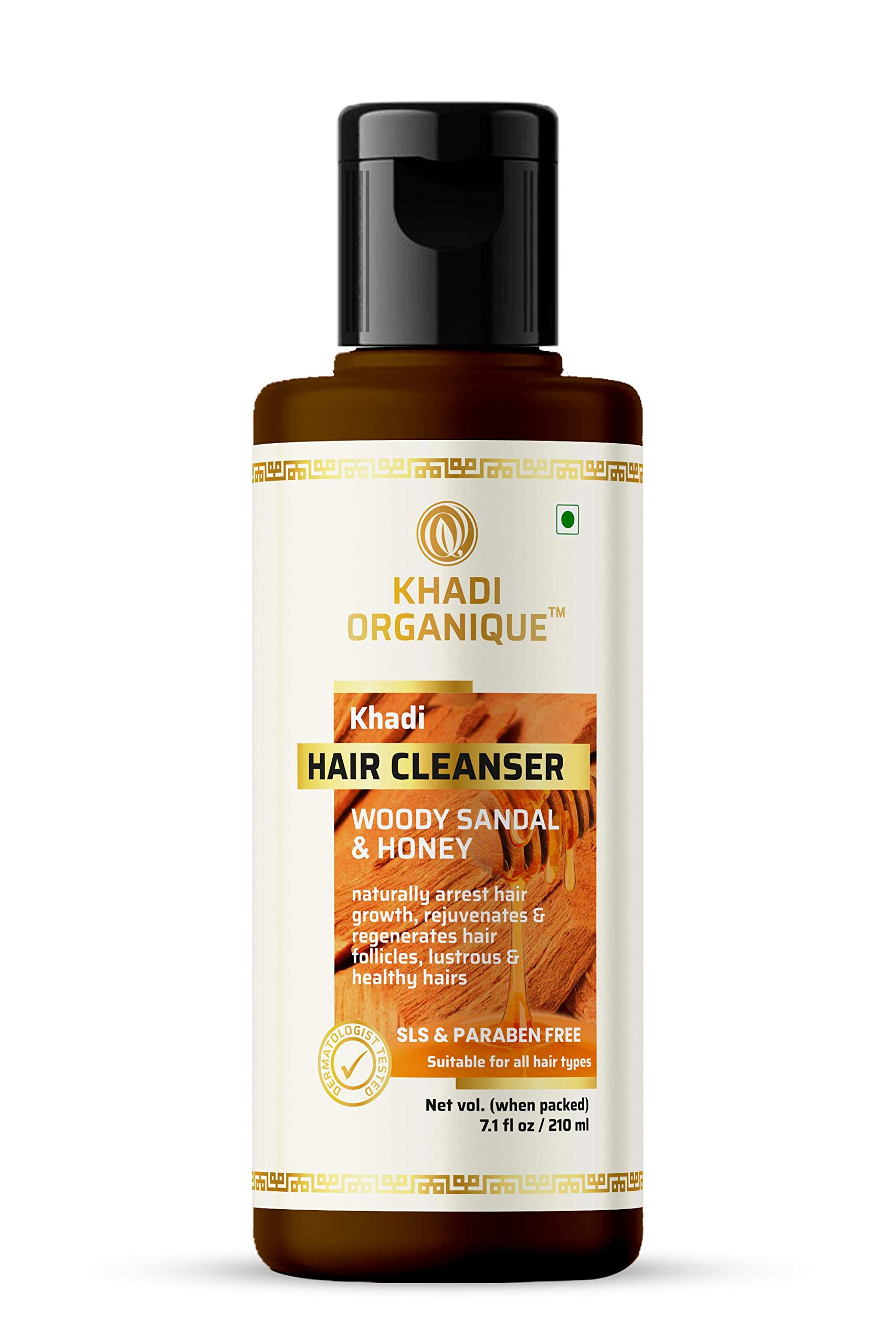 Khadi Organique Body Care Kit - Sandalwood & Honey Body Wash with Woody Sandal & Honey Shampoo | Natural Ayurvedic Skincare Set for Dry Skin & Hair | Perfect for Spa Day & Self-Care Routine