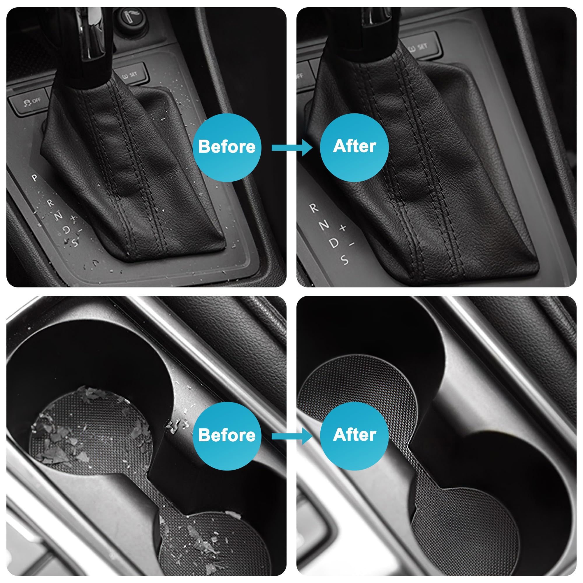 FiveJoy 4Pack Reusable Car Cleaning Gel - Interior Detailing Putty for Dust, Keyboard & Vent Cleaning - Durable Pink Slime Goop (640g/22.4oz) | Perfect for Car Interiors, Electronics & Hard-to-Reach Areas