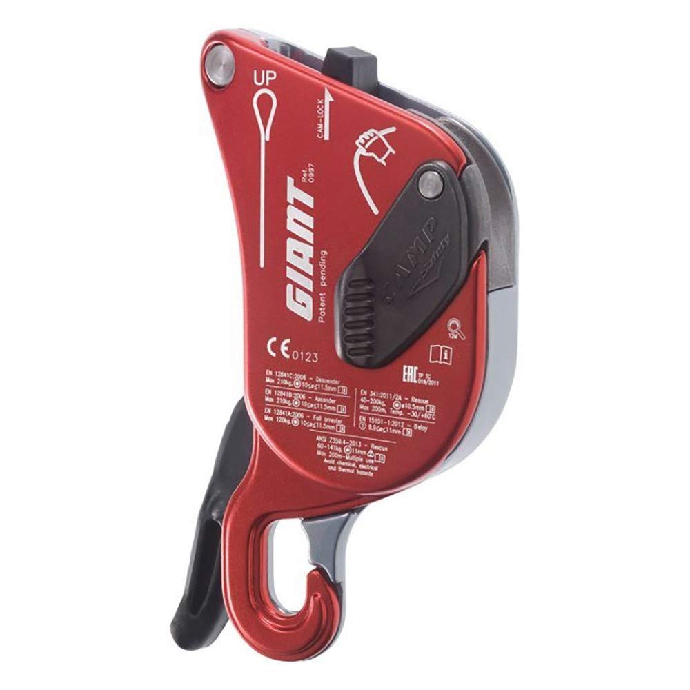 CAMP Giant Descender Auto-Braking Descender - Professional Rope Access & Rescue Equipment - ANSI Certified - Ideal for Climbing, Rappelling & Emergency Rescue Operations