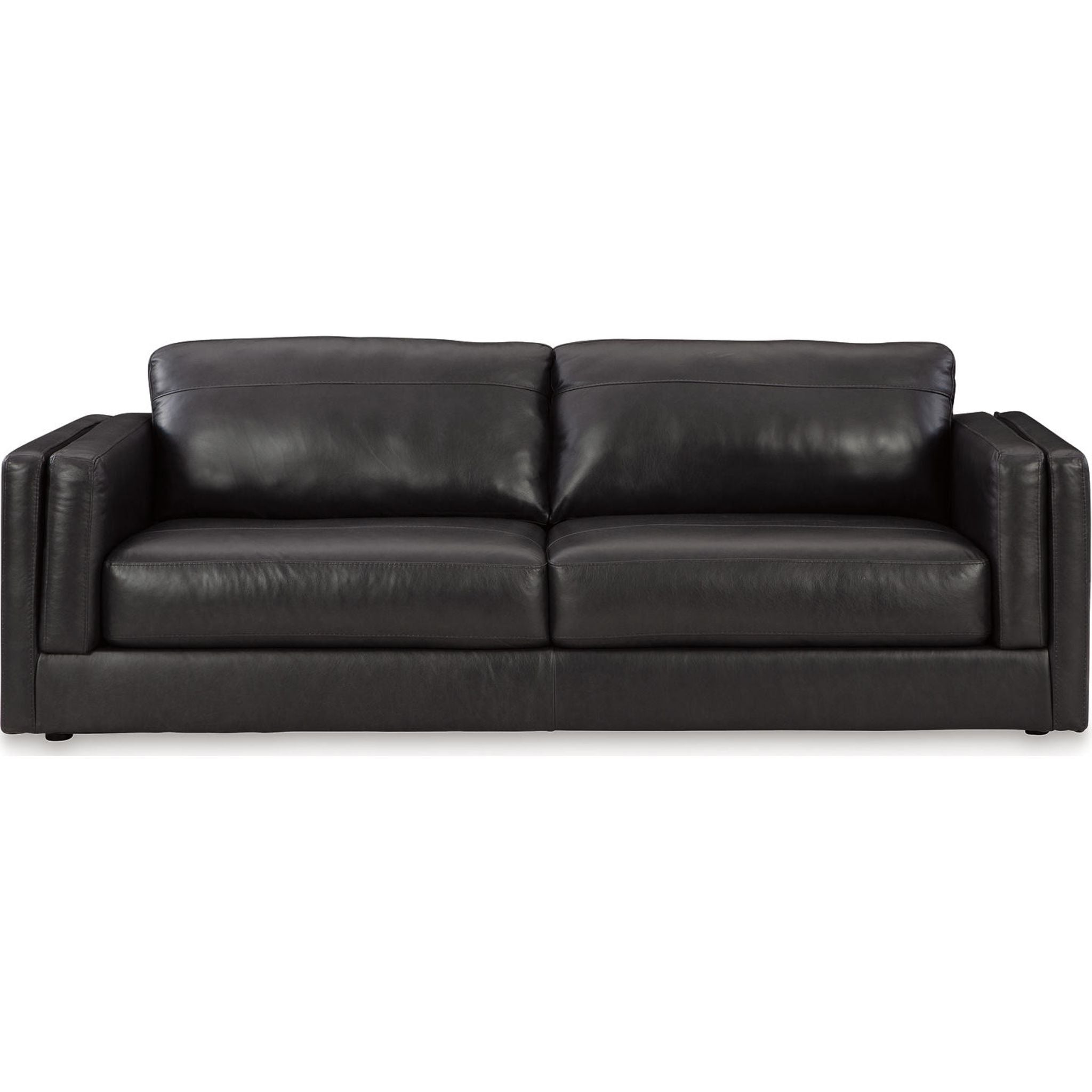 Amiata Modern Sofa in Onyx Black - Stylish and Comfortable Living Room Furniture for Home, Office, or Lounge