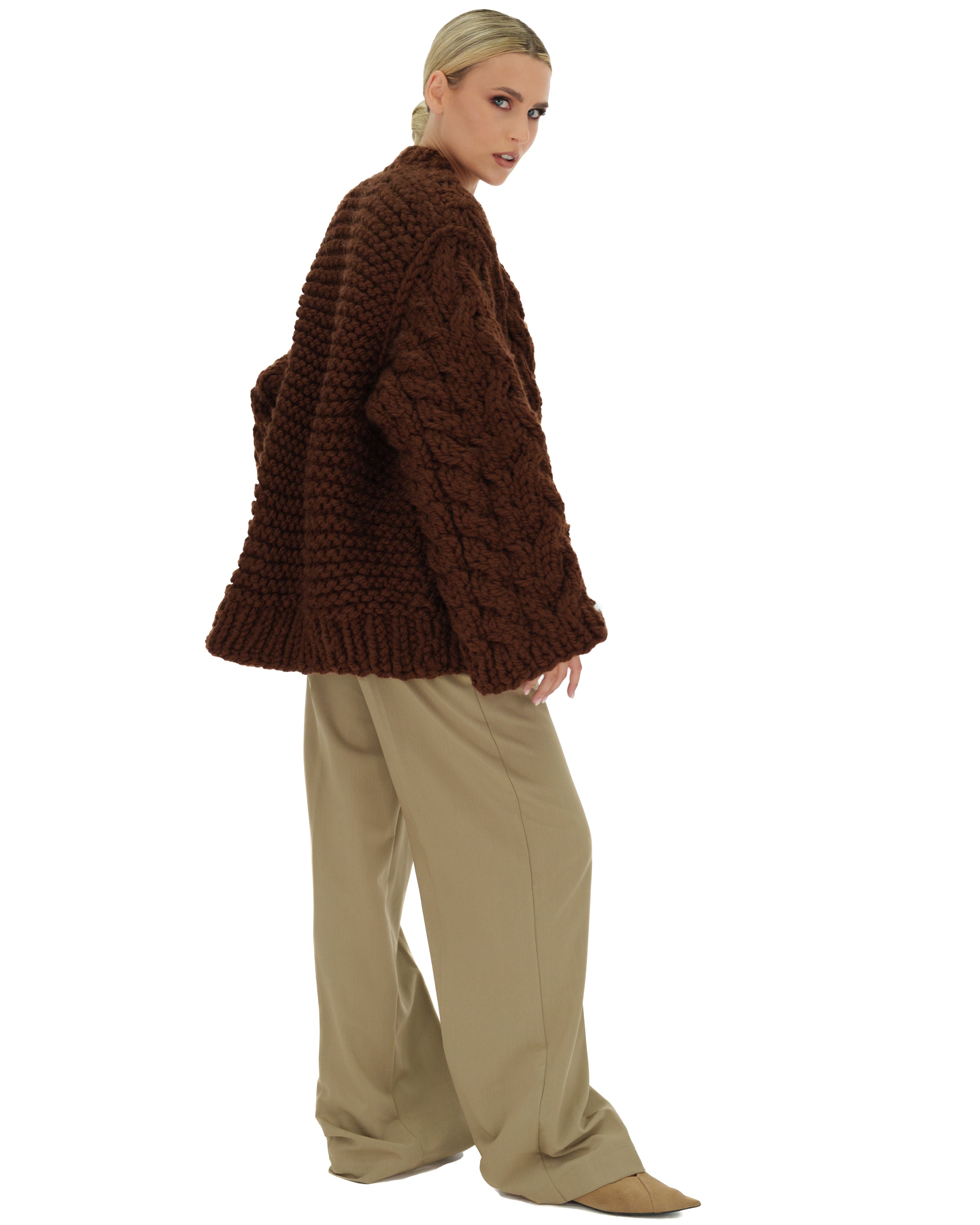 Cozy Cable Knit Cardigan Sweater for Women - Soft Chunky Knit Open Front Long Sleeve Wrap - Perfect for Fall, Winter & Layering Outfits