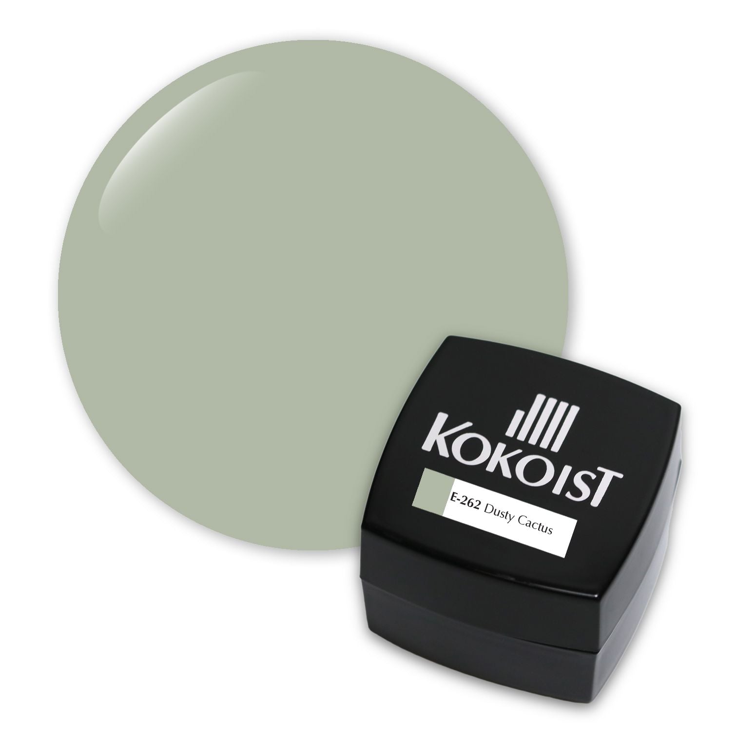 Kokoist E 262 Dusty Cactus Nail Gel Polish - Long Lasting Vegan Gel for Professional Nail Art & Manicures - Perfect for Salon, Home Use & Special Occasions