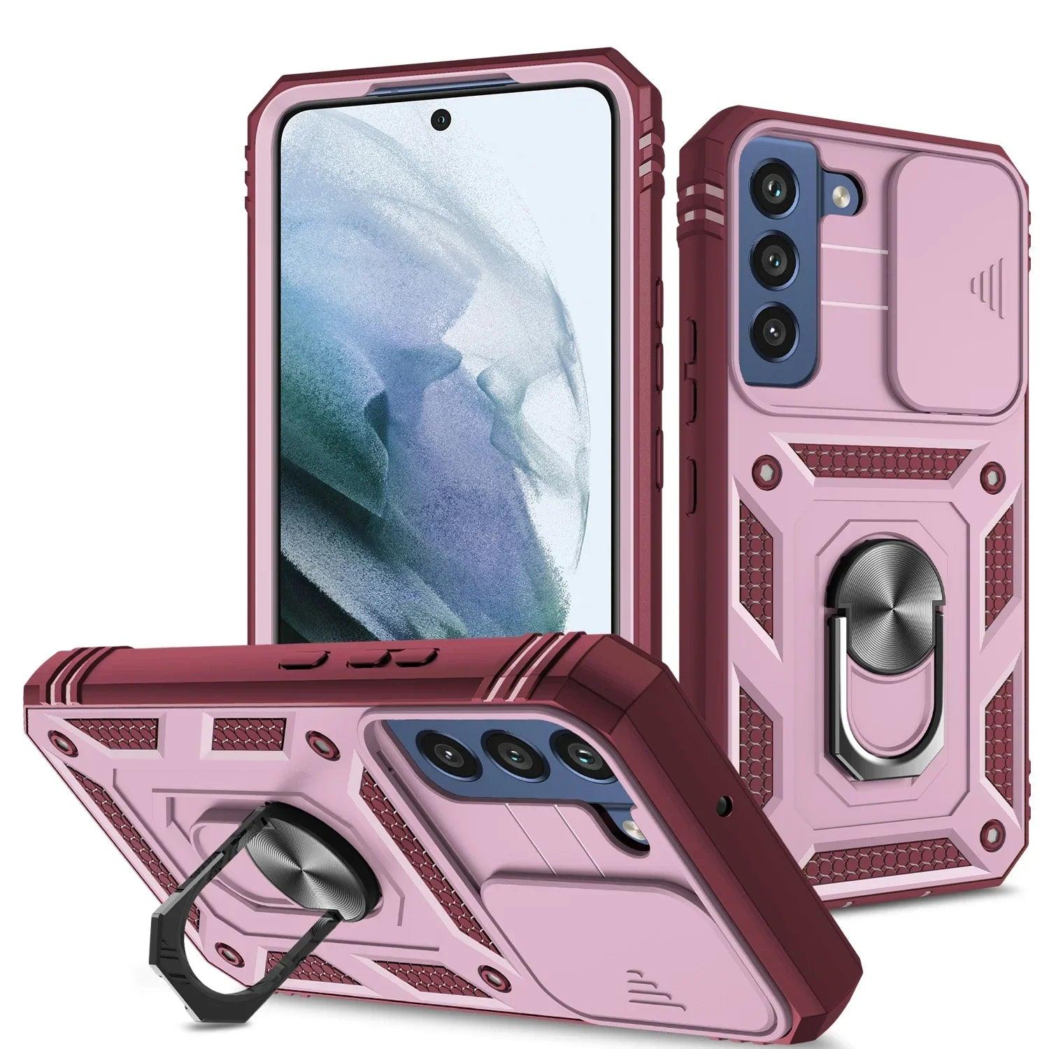 Samsung Galaxy S24 Ring Holder Protective Case - Slim Grip & Anti-Slip Design for Secure Phone Handling - Perfect for Workouts, Commuting, and Everyday Use