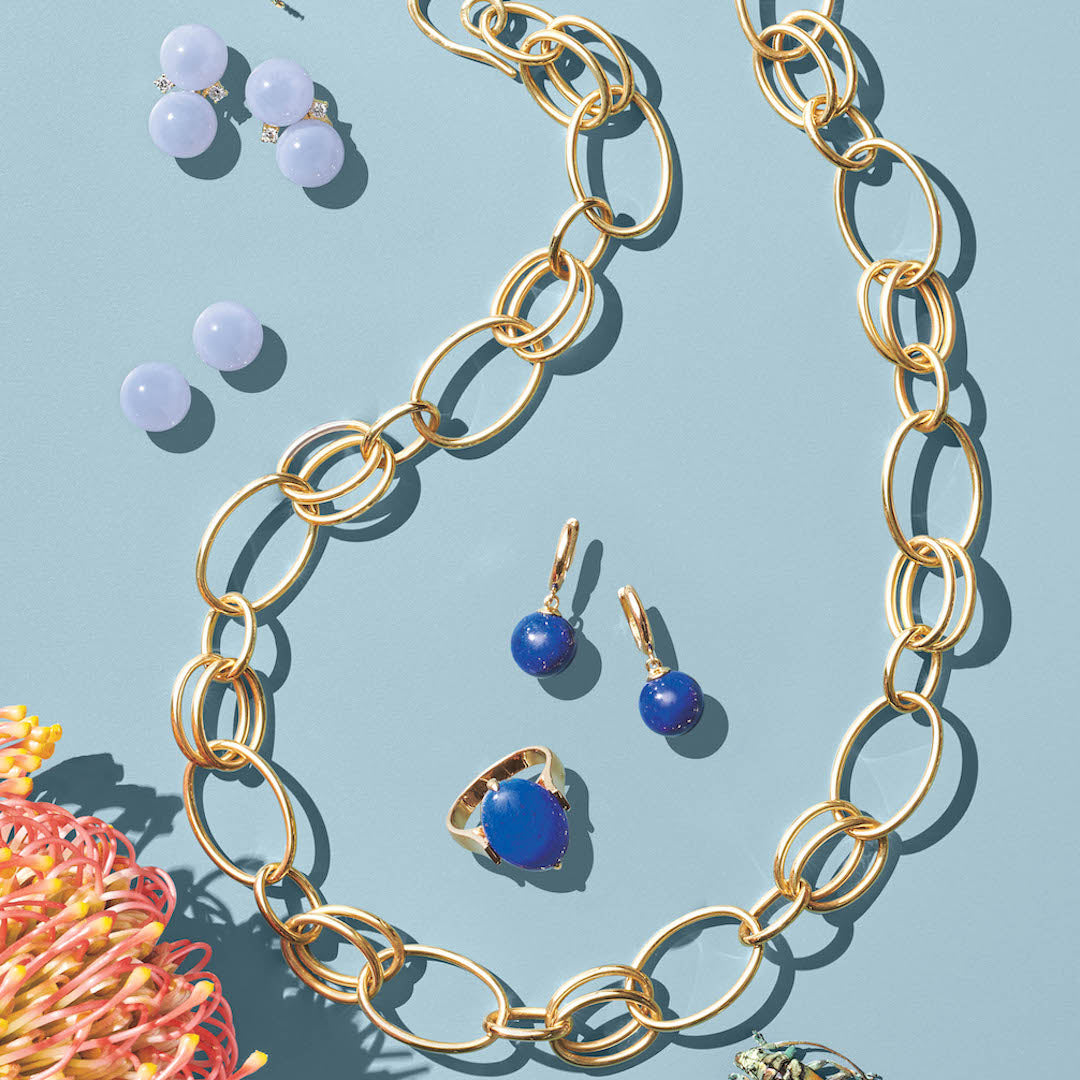 Lapis Lazuli Soho Earrings - Elegant Blue Gemstone Jewelry for Women | Perfect for Parties, Weddings & Everyday Wear