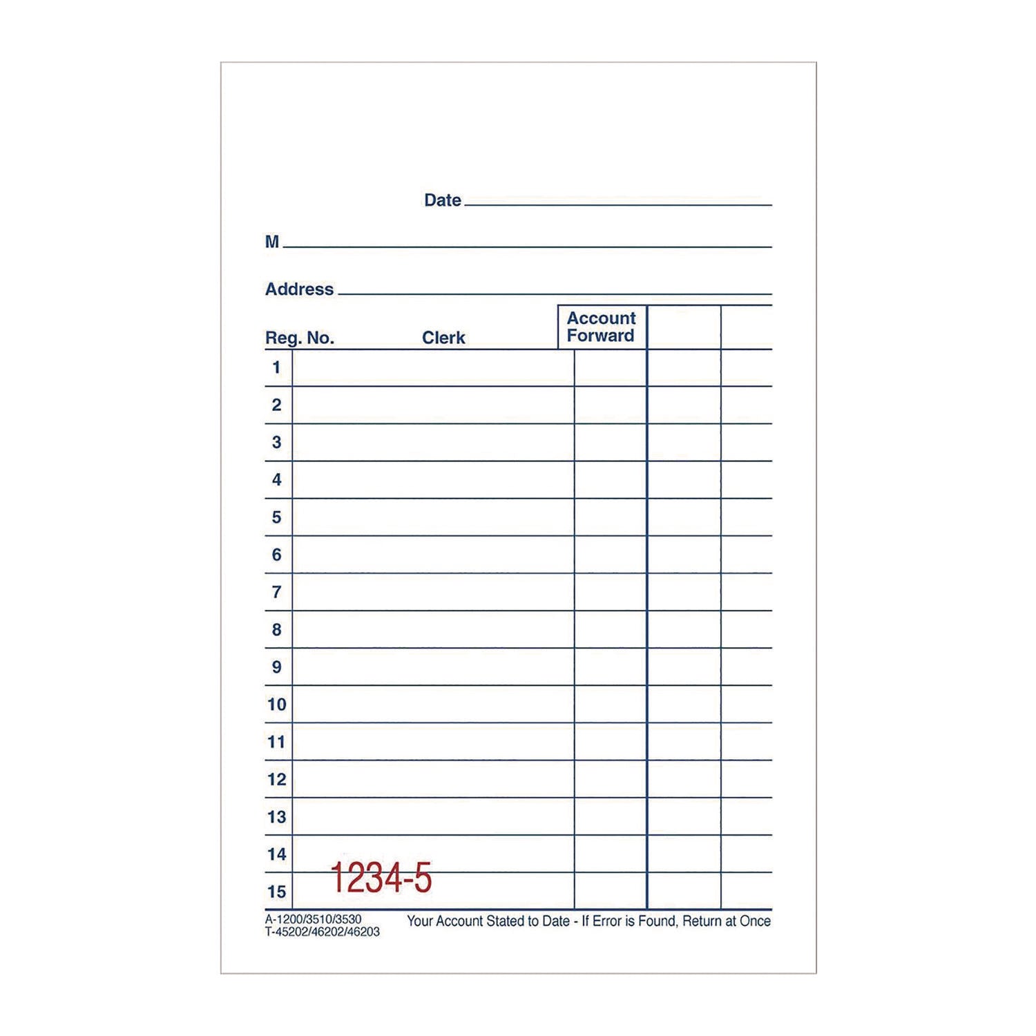 Adams® Multipart General Purpose Sales Pad - 2 Part Carbonless, 3.34