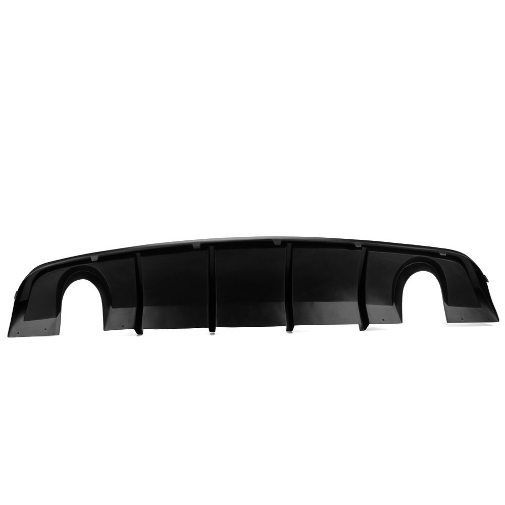IKON MOTORSPORTS Rear Bumper Diffuser for 2012-2014 Dodge Charger SRT8 | V2 Style PP Splitter Spoiler Valance Chin Diffuser Body Kit | Enhances Aerodynamics & Sporty Look for Street Racing & Car Shows