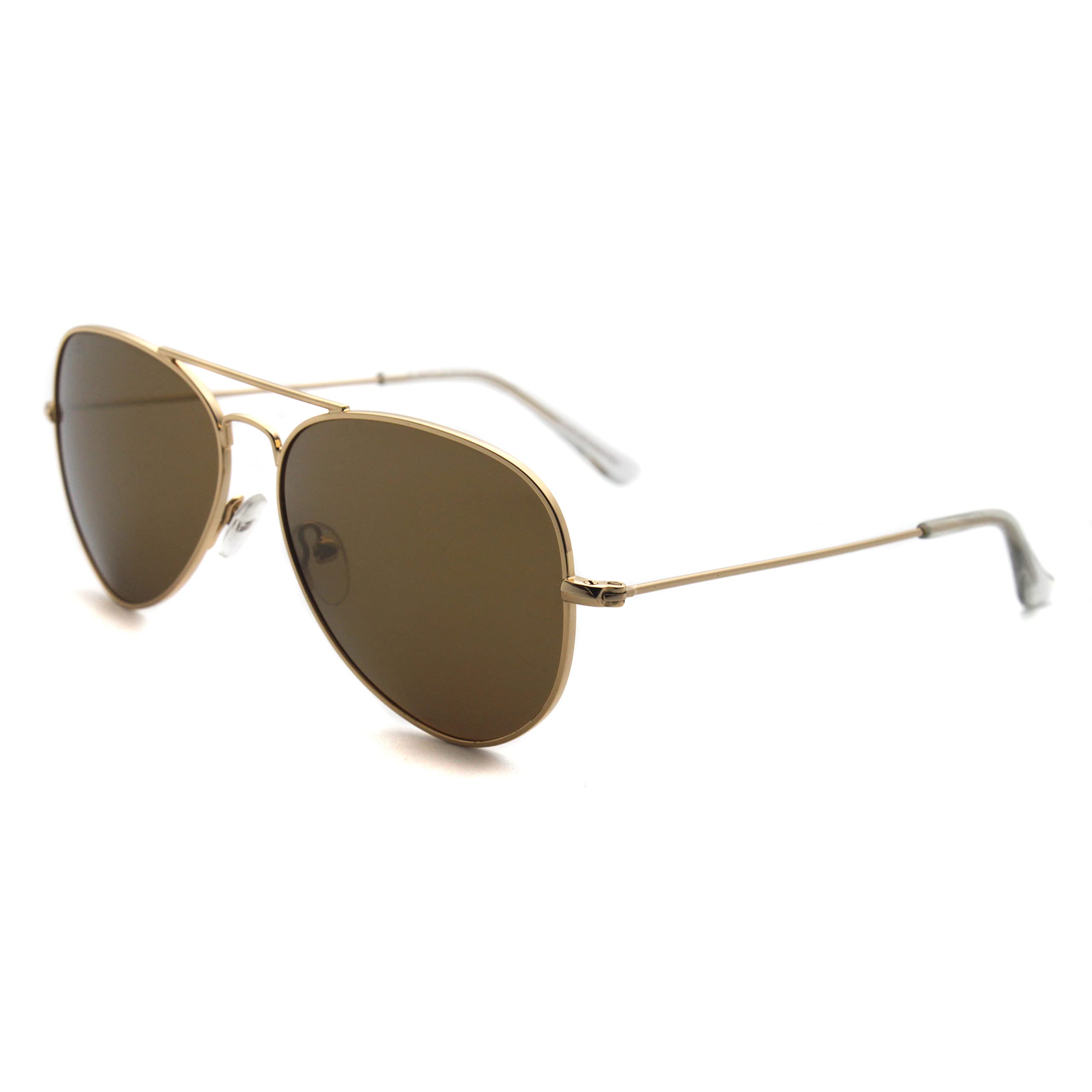 Classic Polarized Sunglasses for Small Face - UV400 Protection Vintage Metal Frame Glasses for Men, Women & Teens | Perfect for Driving, Beach & Outdoor Activities