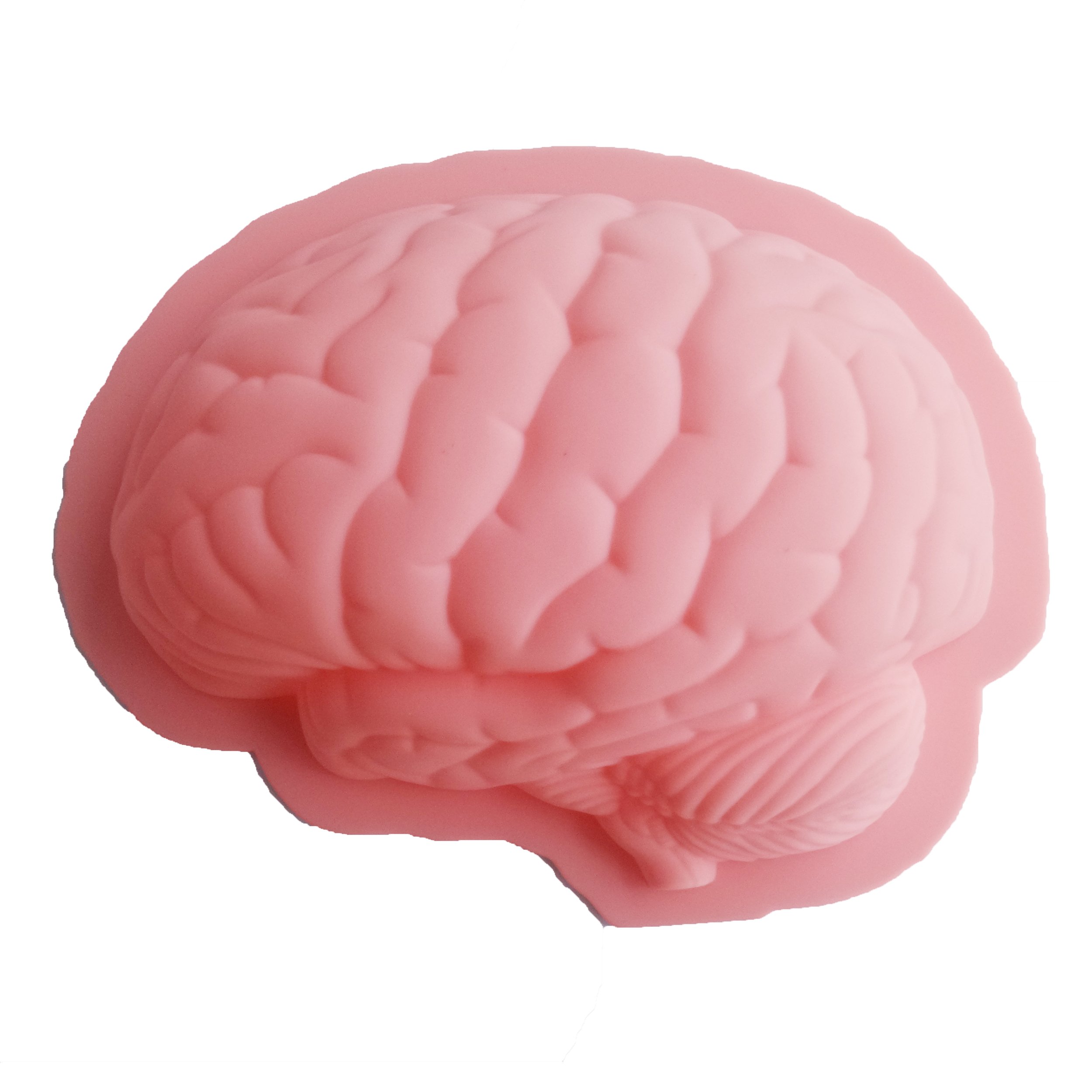 YunKo Human Brain Shaped Silicone Cake Mold - Halloween Baking Decor, DIY Party Dessert for Spooky Themed Events & Horror Movie Nights