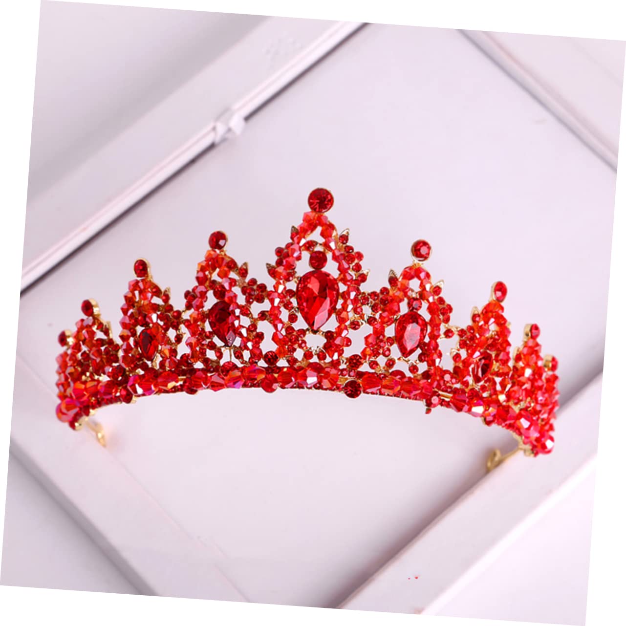 **Elegant Mikinona Diamond Wedding Tiara - Rhinestone Crystal Bridal Headpiece with Pearls for Bride & Bridesmaids | Perfect for Weddings, Prom, Pageants & Formal Events**