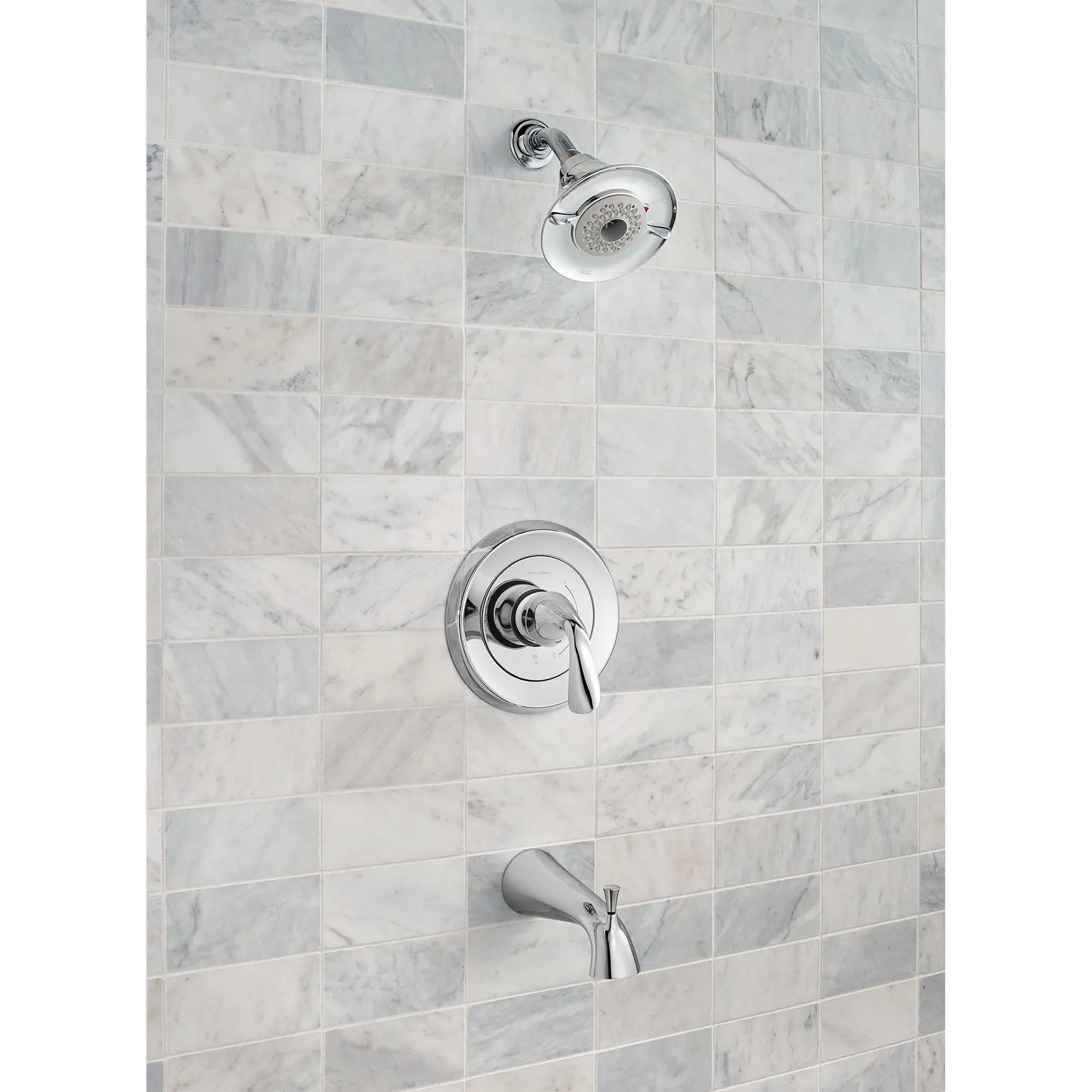 Fluent 2.0 GPM Tub and Shower Trim Kit with Lever Handle - Chrome Finish for Bathroom & Shower Renovation | Perfect for Modern Home Upgrades