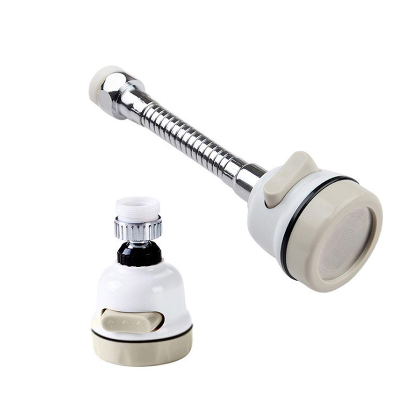 360° Rotatable Adjustable Phone Holder with 3 Modes - Flexible Faucet Aerator Nozzle for Water Saving & High Pressure Spray - Perfect for Kitchen Sink, Bathroom, Garden Hose (ZHENGYAQI)