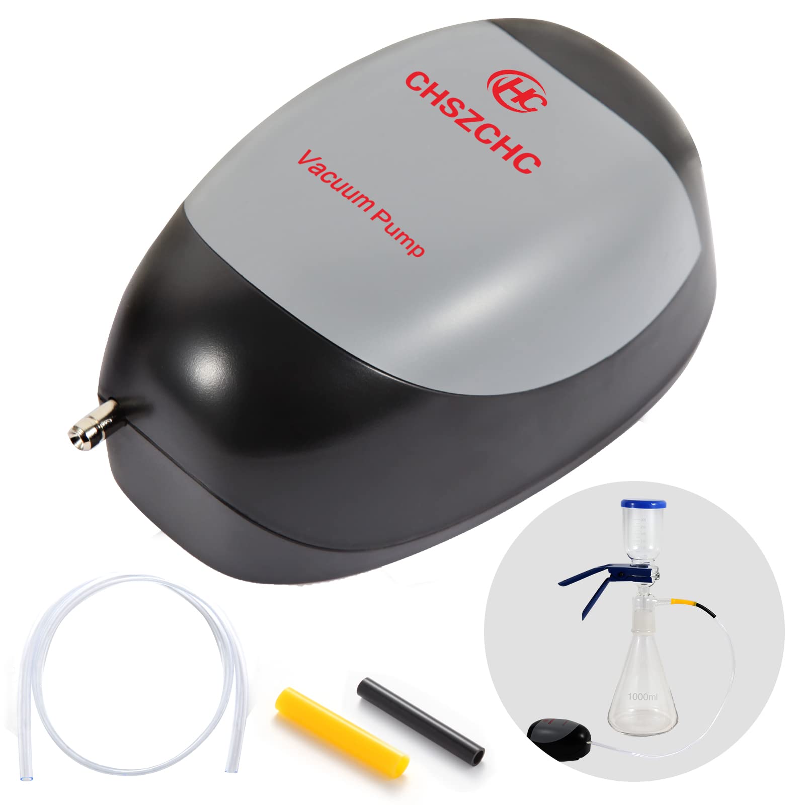 Lab Vacuum Filtration Pump Kit - High Efficiency Laboratory Filter Apparatus for Fast Liquid Filtration | Ideal for Chemistry Labs, Water Testing & Research Applications