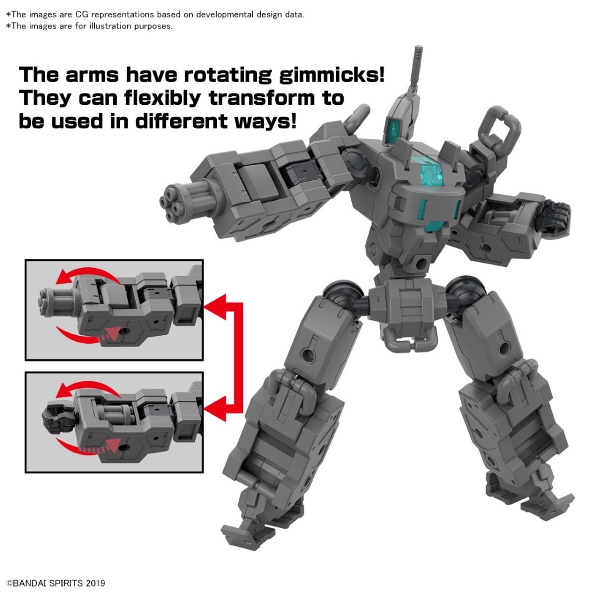 Bandai 30 Minutes Missions 30MM EV-18 Extended Armament Vehicle Smart Transformable Robot Model Kit - Buildable Action Figure for Collectors & Sci-Fi Fans | Perfect for Display, Customization & Diorama Scenes