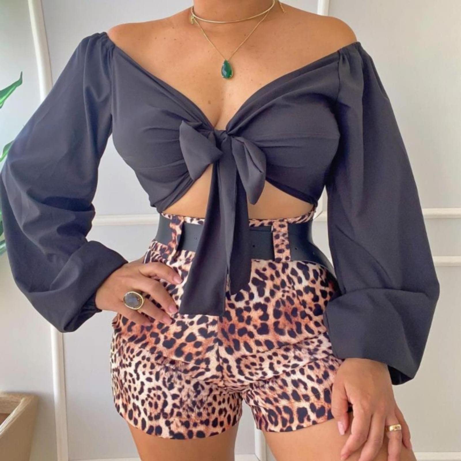 Rvidbe Women's 2-Piece Outfit Set - Sleeveless Top & Shorts | Plus Size Casual Summer Fashion | Spring/Summer 2023 Trends | Perfect for Beach Vacations, Weekend Outings & Summer Parties