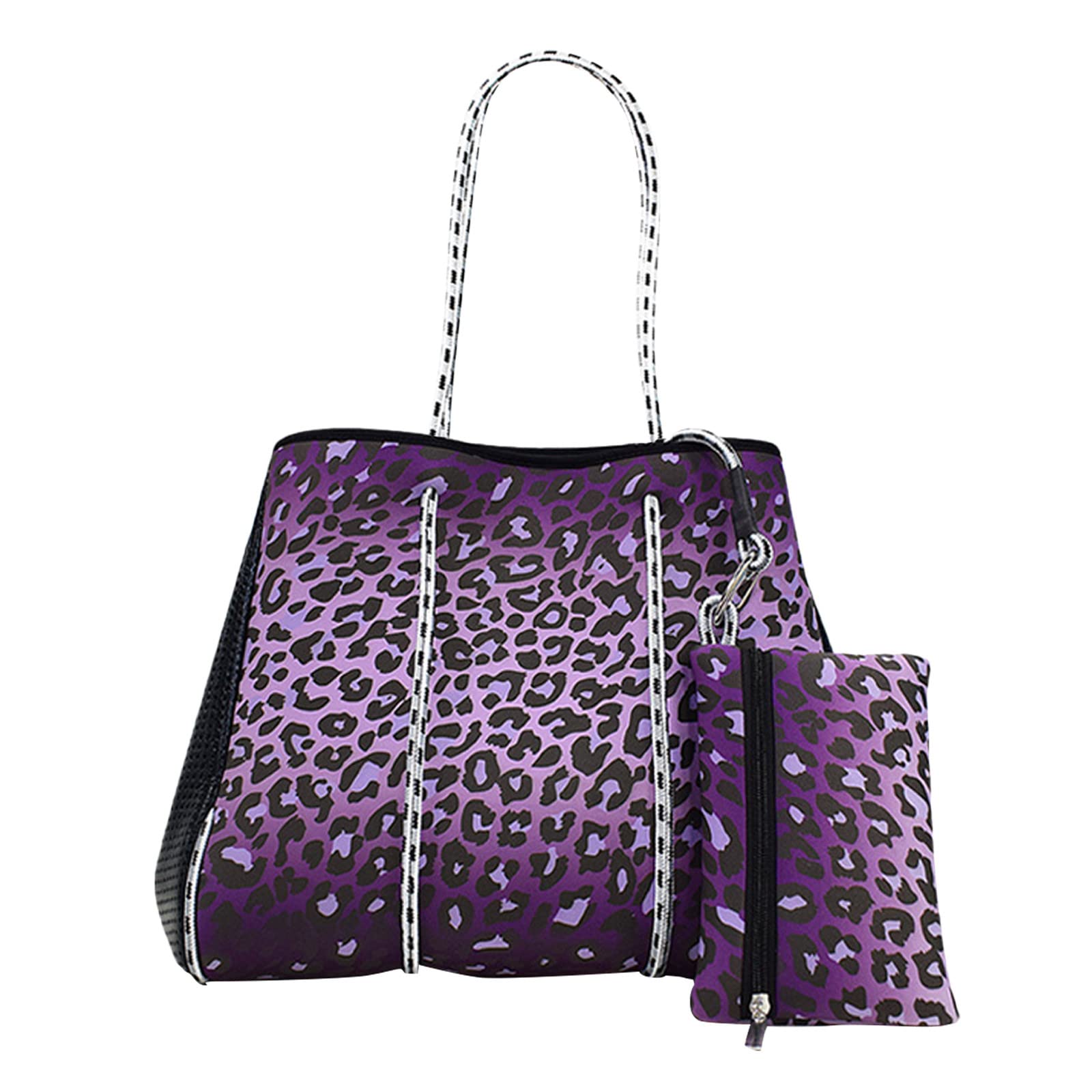 Waterproof Neoprene Tote Bag for Women - Lightweight Large Capacity Beach Bag for Work, Travel, Pool & Gym | Perfect for Carrying Flip Flops, Towels & Essentials