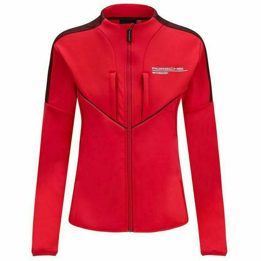 Porsche Motorsport Women's Softshell Jacket - Windproof & Water-Resistant Winter Coat for Racing Fans - Perfect for Track Days & Outdoor Activities